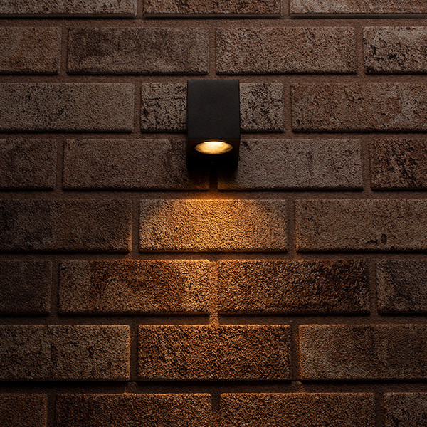 123led Led wandlamp vierkant | San Diego | Geschikt voor 1x GU10 (Zwart, IP44)  LDR05027 - 8
