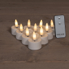 123led Led waxinelicht | 4.5 x 6 cm | Wit | 3D vlam | 10 stuks  LCO00205