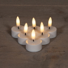123led Led waxinelicht | 4.5 x 6 cm | Wit | 3D vlam | 6 stuks  LCO00204