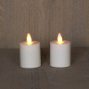 123led Led waxinelicht 4,5 x 8 cm | Ivoor | Bewegende vlam | 2 stuks  LCO00295