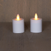 123led Led waxinelicht 4,5 x 8 cm | Wit | Bewegende vlam | 2 stuks  LCO00296