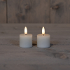 123led Led waxinelicht 4 x 5 cm | Ivoor | 3D vlam | 2 stuks  LCO00106