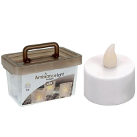 Led waxinelichtjes | incl. Batterijen | Wit | 24 stuks