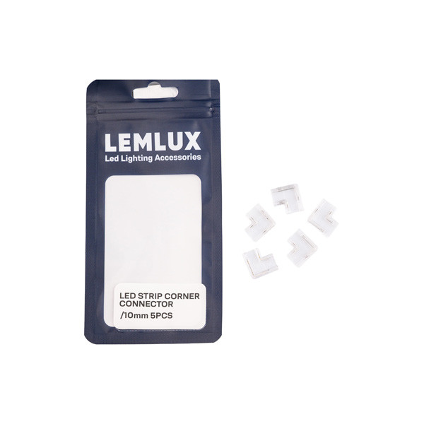 Ledstrip connector | Hoekstuk | 10mm | Enkelkleurig | 5 stuks LLE00032 - 4