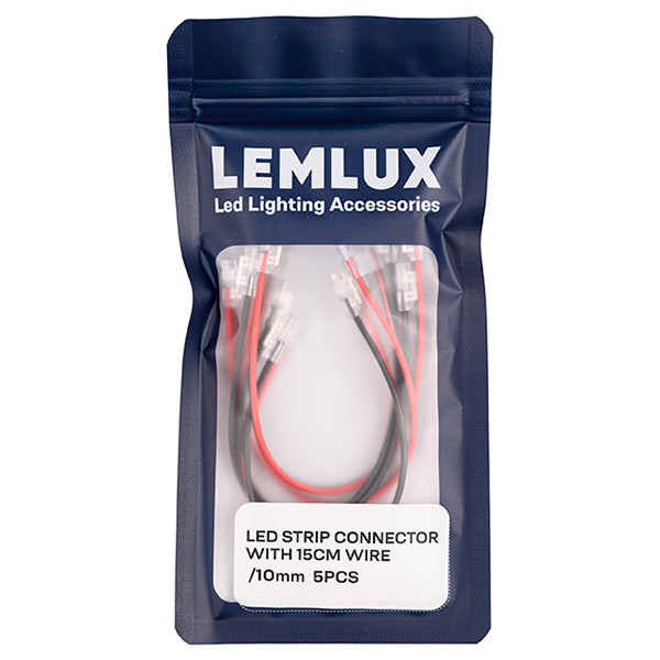 Ledstrip connector | Klikconnector | 10mm | Enkelkleurig | 5 stuks LLE00028 - 1