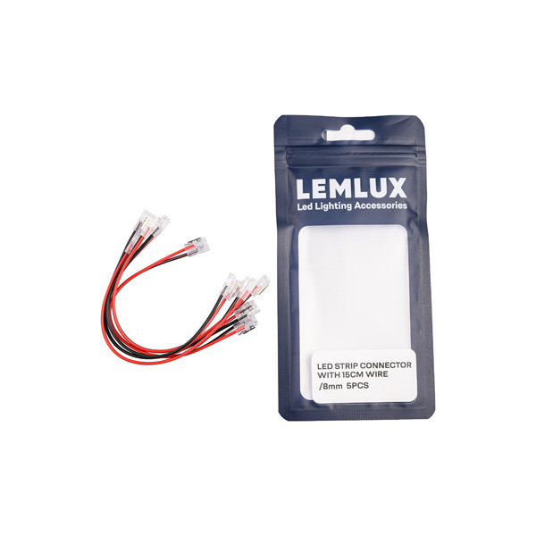 Ledstrip connector | Klikconnector | 8mm | Enkelkleurig | 5 stuks LLE00034 - 3