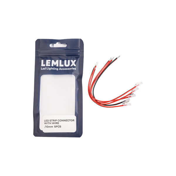 Ledstrip connector | Met draad | 10mm | Enkelkleurig | 5 stuks LLE00031 - 3