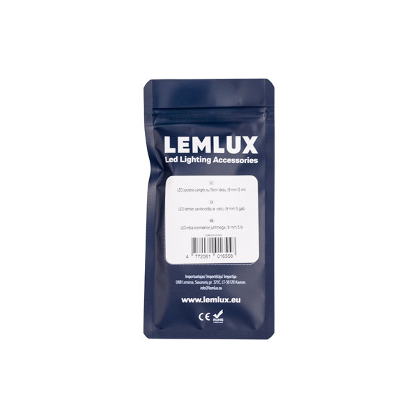 Ledstrip connector | Met draad | 8mm | Enkelkleurig | 5 stuks LLE00036 - 2