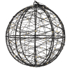 Lichtbol kerst | Ø 18 cm | Extra warm wit & warm wit | 200 lampjes | Zwart LDR07334 - 4
