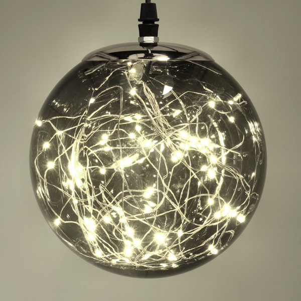 Lichtbol kerst | Ø 18 cm | Extra warm wit & warm wit | 80 lampjes | Smokey LDR07337 - 3