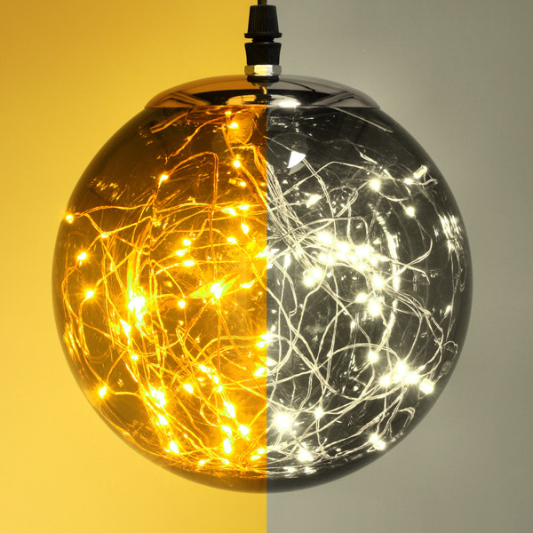 Lichtbol kerst | Ø 18 cm | Extra warm wit & warm wit | 80 lampjes | Smokey LDR07337 - 1