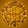 Lichtbol kerst | Ø 25 cm | Extra warm wit & warm wit | 300 lampjes | Zwart LDR07335 - 2