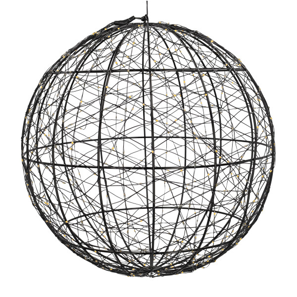 Lichtbol kerst | Ø 35 cm | Extra warm wit & warm wit | 500 lampjes | Zwart LDR07336 - 4