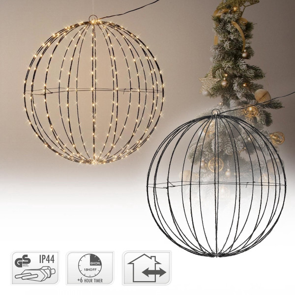 123led Lichtbol kerst | Ø 40 cm | 240 lampjes | Extra warm wit  LKO00692 - 3