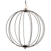 Lichtbol kerst | Ø 40 cm | Extra warm wit & warm wit | 192 lampjes | Zwart LDR07331 - 4