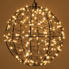 Lichtbol kerst Ø 18 cm | Extra warm wit & twinkle | 200 lampjes | Zwart LDR07394 - 2