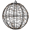 Lichtbol kerst Ø 18 cm | Extra warm wit & twinkle | 200 lampjes | Zwart LDR07394 - 3