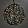 Lichtbol kerst Ø 18 cm | Extra warm wit & warm wit | 200 lampjes | Zwart LDR07334 - 2