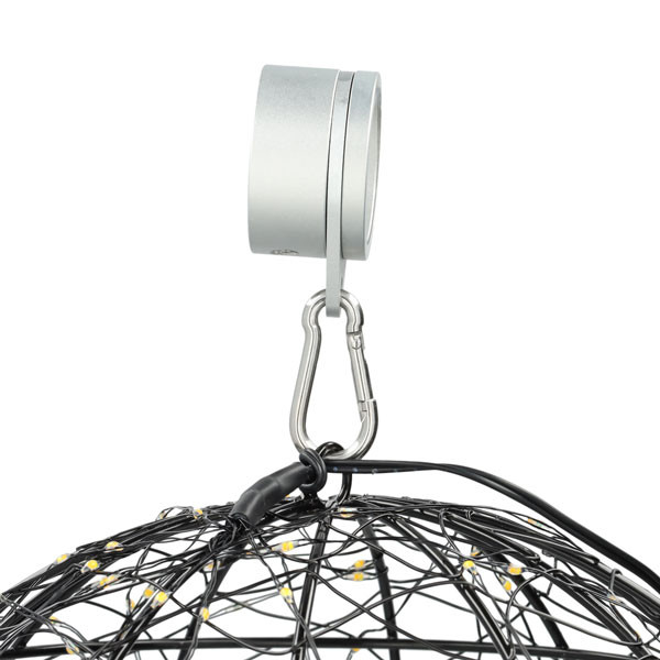 Lichtbol kerst Ø 18 cm | Extra warm wit & warm wit | 200 lampjes | Zwart LDR07334 - 8