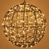 Lichtbol kerst Ø 25 cm | Extra warm wit & twinkle | 300 lampjes | Zwart LDR07392 - 2