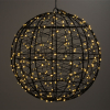 Lichtbol kerst Ø 25 cm | Extra warm wit & warm wit | 300 lampjes | Zwart LDR07335 - 2