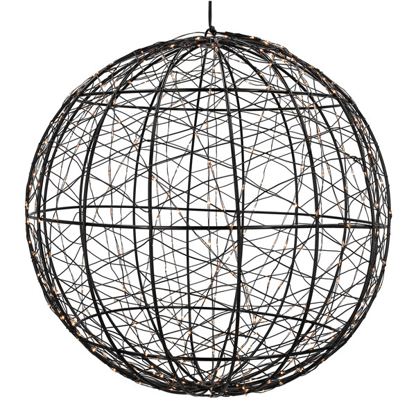 Lichtbol kerst Ø 35 cm | Extra warm wit & twinkle | 500 lampjes | Zwart LDR07393 - 3