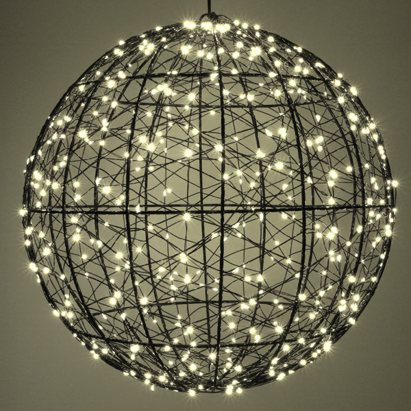 Lichtbol kerst Ø 35 cm | Extra warm wit & warm wit | 500 lampjes | Zwart LDR07336 - 3