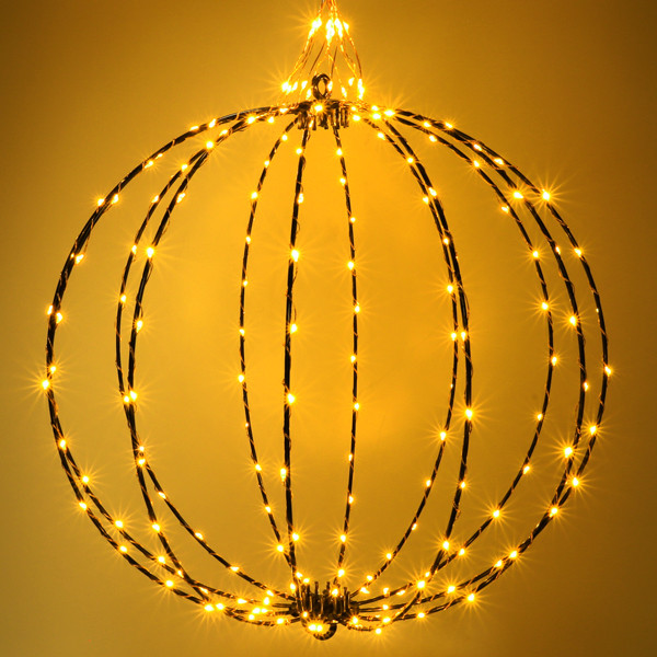 Lichtbol kerst Ø 40 cm | Extra warm wit & warm wit | 192 lampjes | Zwart LDR07331 - 2