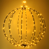 Lichtbol kerst Ø 40 cm | Extra warm wit & warm wit | 192 lampjes | Zwart LDR07331 - 2