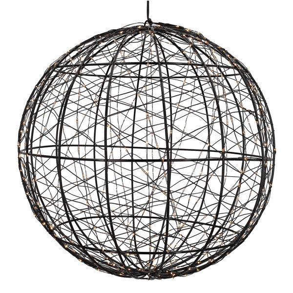 Lichtbol kerst Ø 50 cm | Extra warm wit & twinkle | 800 lampjes | Zwart LDR07395 - 3