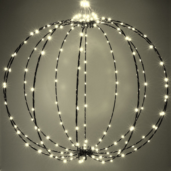 Lichtbol kerst Ø 50 cm | Extra warm wit & warm wit | 216 lampjes | Zwart LDR07332 - 3