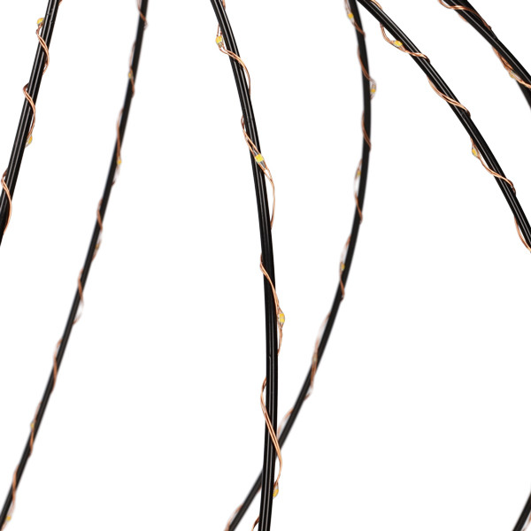 Lichtbol kerst Ø 50 cm | Extra warm wit & warm wit | 216 lampjes | Zwart LDR07332 - 5