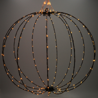 Lichtbol kerst Ø 50 cm | Extra warm wit & warm wit | 216 lampjes | Zwart LDR07332