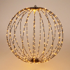 Lichtbol kerst Ø 50 cm | Extra warm wit | 320 lampjes | Zwart