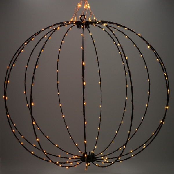 Lichtbol kerst Ø 60 cm | Extra warm wit & warm wit | 288 lampjes | Zwart LDR07333 - 1