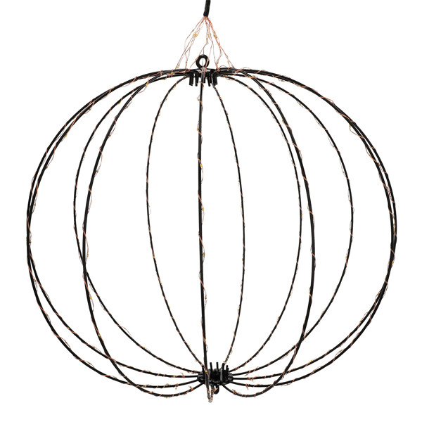 Lichtbol kerst Ø 60 cm | Extra warm wit & warm wit | 288 lampjes | Zwart LDR07333 - 4