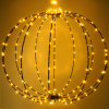 Lichtbol kerst Ø 60 cm | Extra warm wit & warm wit | 288 lampjes | Zwart LDR07333 - 2