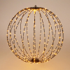 Lichtbol kerst Ø 60 cm | Extra warm wit | 400 lampjes | Zwart