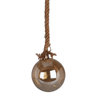 Lichtbol kerst op batterijen | Ø 12 cm | Amber | 10 lampjes | Warm wit LKO00868