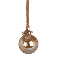 Lichtbol kerst op batterijen | Ø 15 cm | Amber | 15 lampjes | Warm wit LKO00869