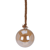 Lichtbol kerst op batterijen | Ø 20 cm | Amber | 20 lampjes | Warm wit LKO00870