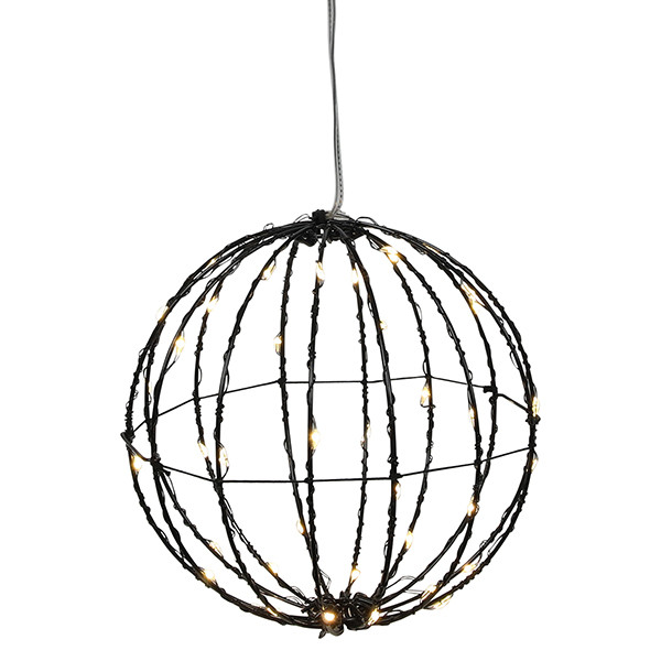 123led Lichtbol op batterijen | Ø 15 cm | 40 leds | Warm wit  LDR03601 - 1