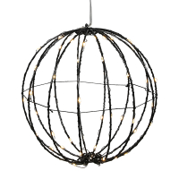 123led Lichtbol op batterijen | Ø 20 cm | 50 leds | Warm wit  LDR03602