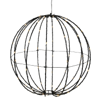 123led Lichtbol op batterijen | Ø 28 cm | 80 leds | Warm wit  LDR03603