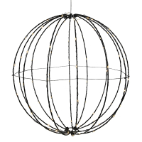 123led Lichtbol op batterijen | Ø 38 cm | 90 leds | Warm wit  LDR03604