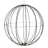 Lichtbol op batterijen | Ø 38 cm | 90 leds | Warm wit