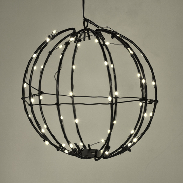 Lichtbol op batterijen Ø 20 cm | Extra warm wit & warm wit | 50 lampjes LDR07353 - 2