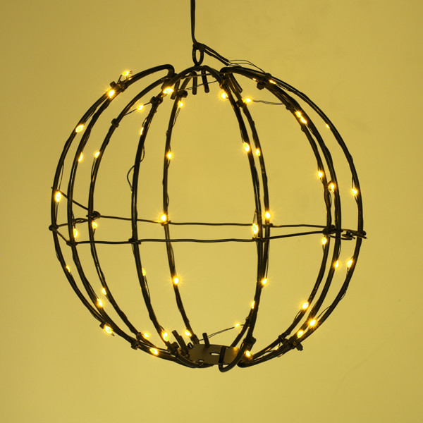 Lichtbol op batterijen Ø 20 cm | Extra warm wit & warm wit | 50 lampjes LDR07353 - 3