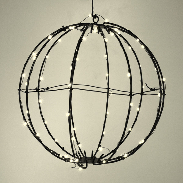 Lichtbol op batterijen Ø 28 cm | Extra warm wit & warm wit | 80 lampjes LDR07354 - 3