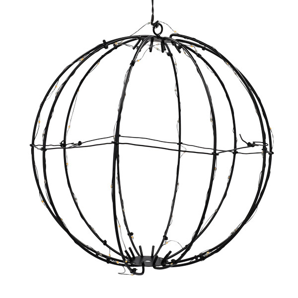 Lichtbol op batterijen Ø 28 cm | Extra warm wit & warm wit | 80 lampjes LDR07354 - 4